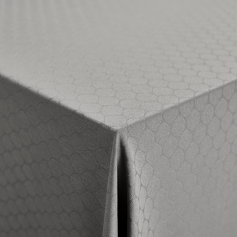 Nordisk Tekstil damask dug Honey 140x320 cm lys grå