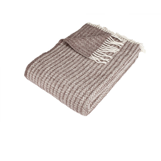 Nordisk Tekstil Odin Uldplaid Mocca 130x200 cm