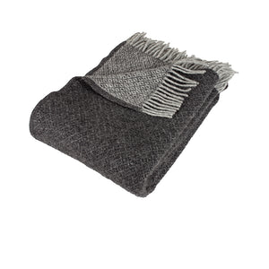Artic Thyra Uldplaid - Dark Grey
