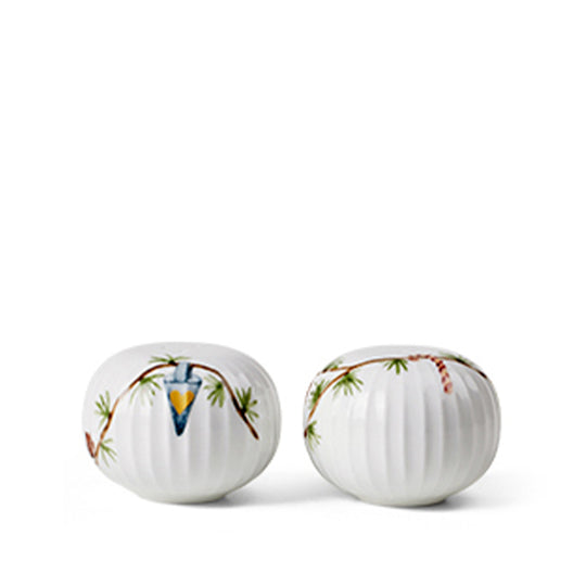 Kahler Hammershøi Christmas Salt- Og Pebersæt Hvid