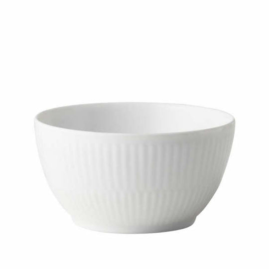 Royal Copenhagen Hvid Riflet skål 15 cl
