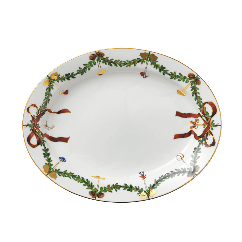 Royal Copenhagen Stjerne Riflet Jul fad 37 cm