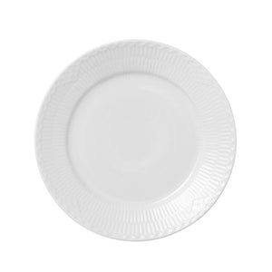 Royal Copenhagen Hvid Halvblonde flad tallerken 17 cm