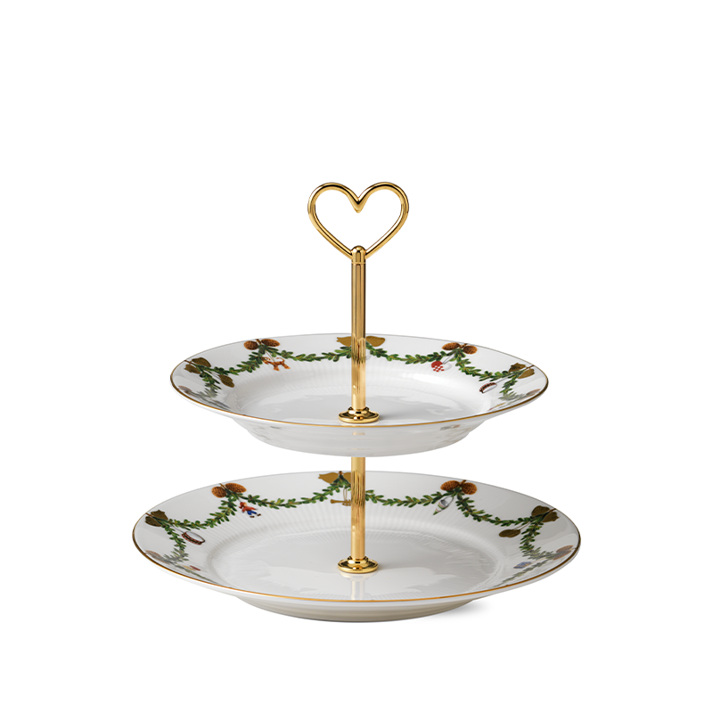 Royal Copenhagen Stjerne Riflet Jul Étagére