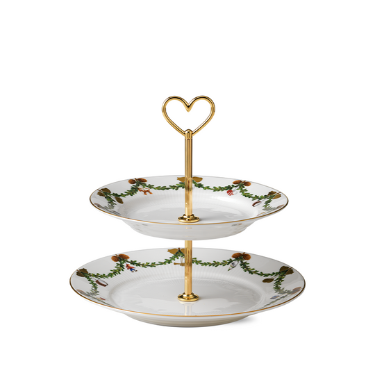 Royal Copenhagen Stjerne Riflet Jul Étagére