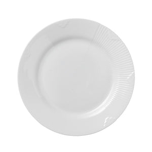 Royal Copenhagen hvid elements flad tallerken 22 cm