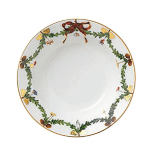 Royal Copenhagen Stjerne Riflet Jul dyb tallerken 17 cm