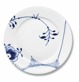 Royal Copenhagen Blå Mega Riflet tallerken 22 cm