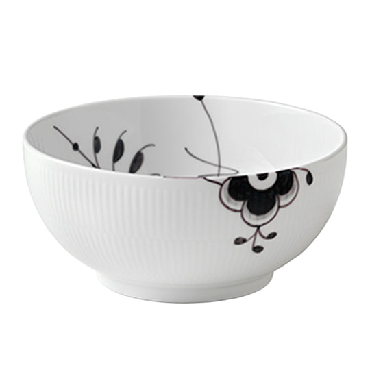 Royal Copenhagen sort Mega Riflet skål, 180 cl