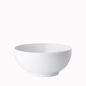 Royal Copenhagen Hvid Riflet skål 110 cl