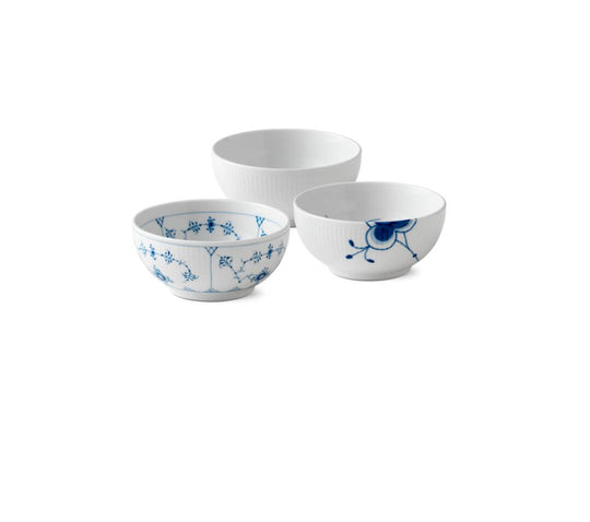 Royal Copenhagen History mix skålesæt 3 stk 47 cl