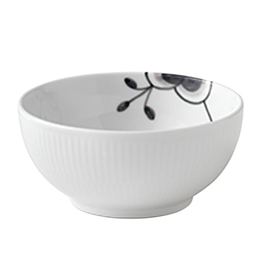 Royal Copenhagen Sort mega riflet skål 13 cm, 47 cl