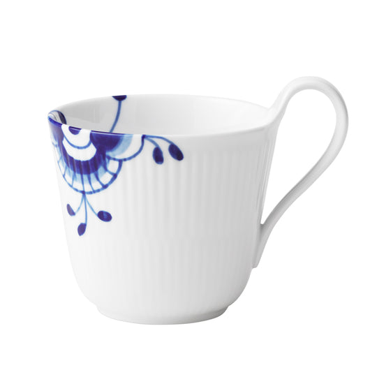 Royal Copenhagen Blå Mega Riflet højhankskop 33 cl