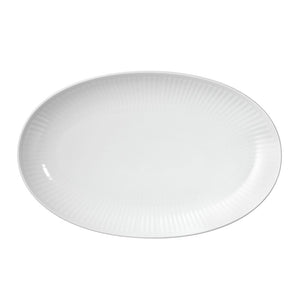 Royal Copenhagen Hvid Riflet fad 23 cm