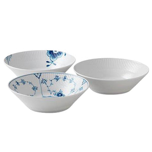 Royal Copenhagen History mix 3 stk dyb tallerken 17 cm
