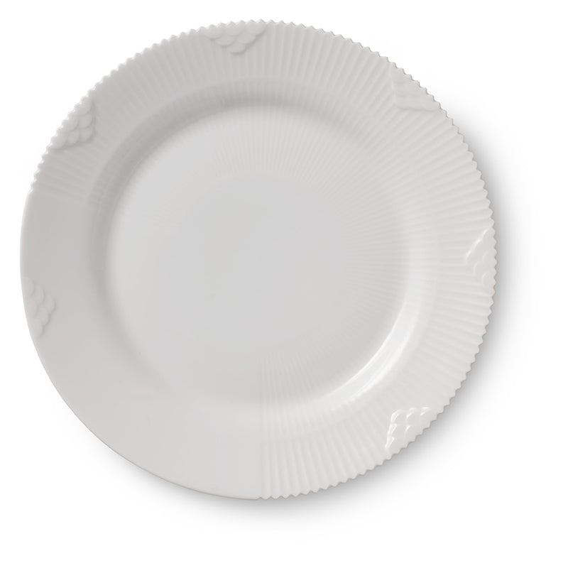 Royal Copenhagen Hvid Elements tallerken 19 cm