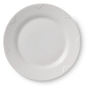 Royal Copenhagen Hvid Elements tallerken 19 cm
