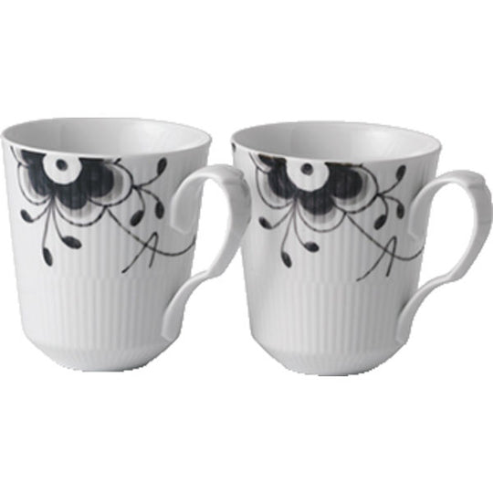 Royal Copenhagen Sort Mega Krus, 37cl, 2stk