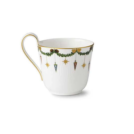 Royal Copenhagen Stjerne Riflet Jul højhankskop 33 cl