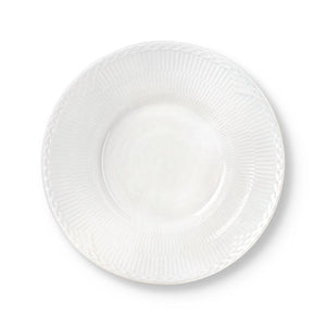 Royal Copenhagen Hvid Halvblonde dyb tallerken 24 cm