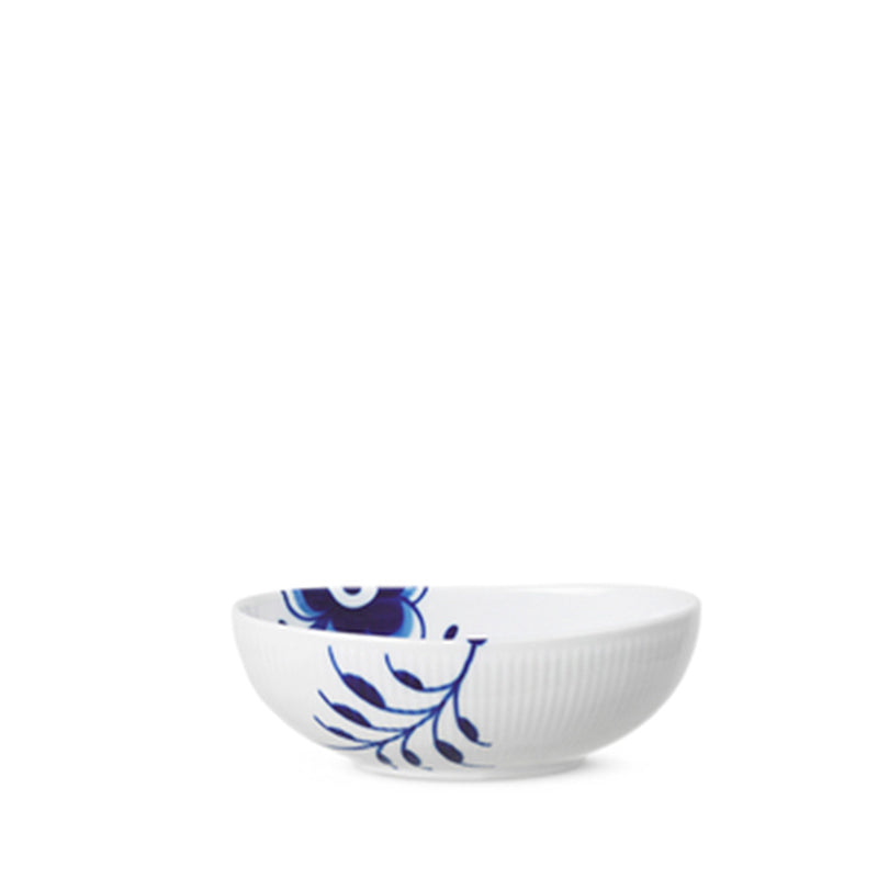 Royal Copenhagen Blå Mega Riflet Oval Skål 37 cl