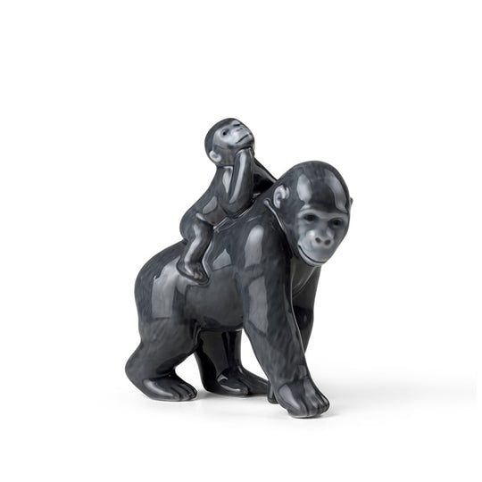 Royal Copenhagen årsfigur 2023  gorilla med baby
