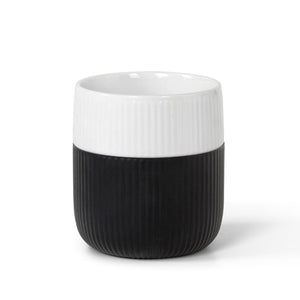 Royal Copenhagen Riflet Contrast krus sort