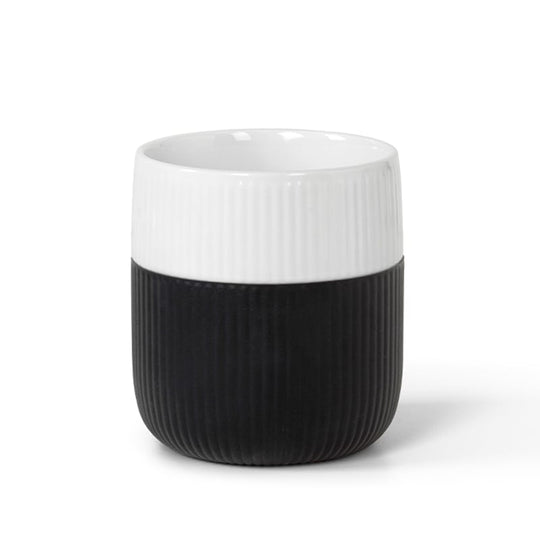 Royal Copenhagen Riflet Contrast krus sort