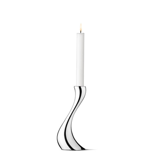 Georg Jensen Cobra lysestage - rustfrit stål - H20 cm