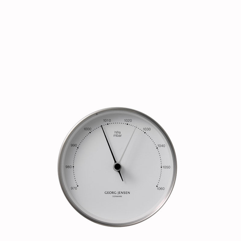 Georg Jensen Henning Koppel barometer - stål/hvid - 10cm