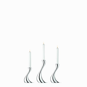 Georg Jensen Cobra lysestagesæt - 3 stk.