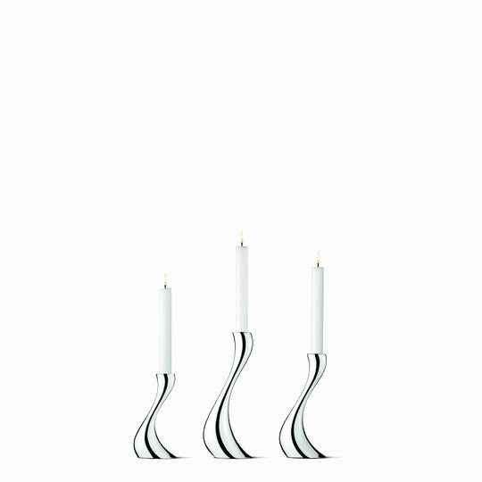Georg Jensen Cobra lysestagesæt - 3 stk.
