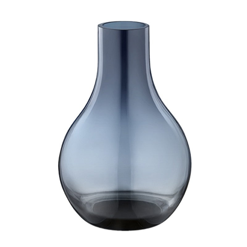 Georg Jensen Cafu vase i glas - mørk blå - Ø9,8 cm