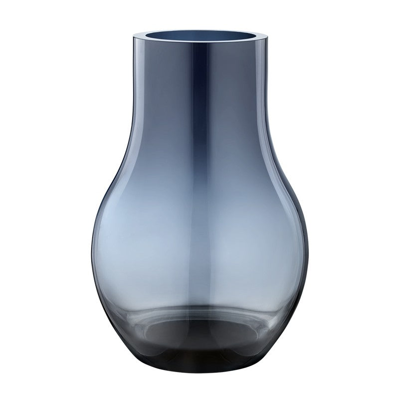 Georg Jensen Cafu vase glas mellem mørk blå