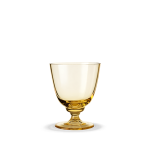 Holmegaard Flow vandglas på fod 35 cl amber