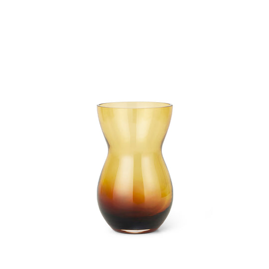 Holmegaard Calabas Duo Vase Burgundy/Amber 21 Cm