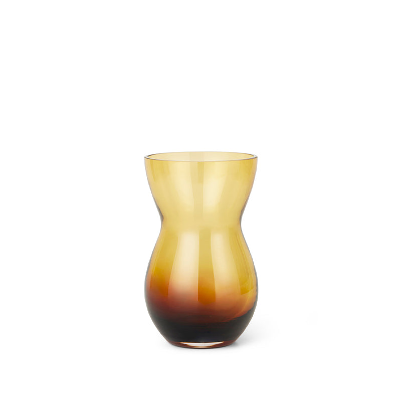 Holmegaard Calabas Duo Vase Burgundy/Amber 21 Cm