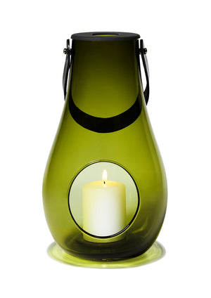 Holmegaard Design With Light lanterne 29 cm olivengrøn