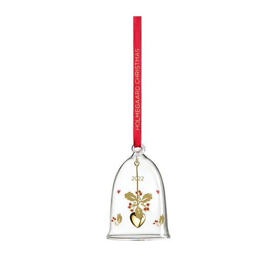 Holmegaard 2022 Årets Juleklokke Klar 8 Cm