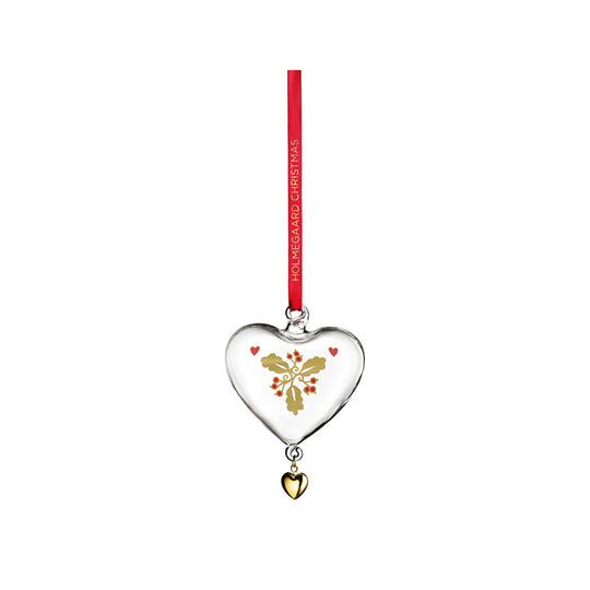 Holmegaard 2022 Årets Julehjerte Klar 8 Cm