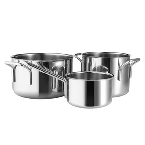 Eva Trio Gryde sæt rustfrit stål - 3 dele