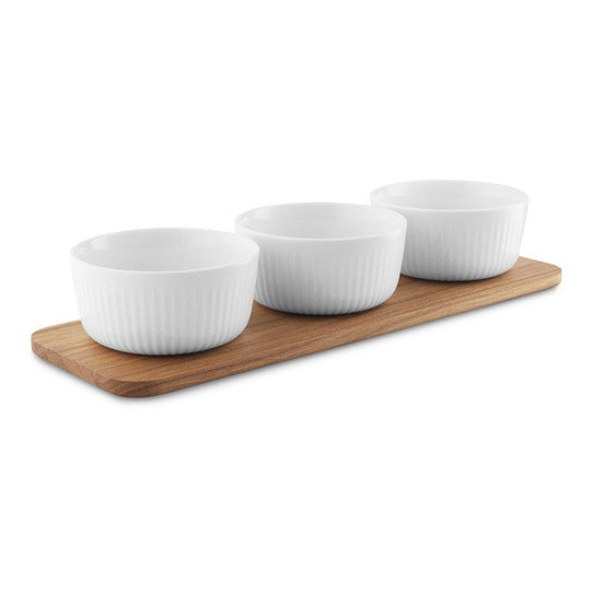 Eva Trio Nova Cabaretsæt m. fad og 3 skåle