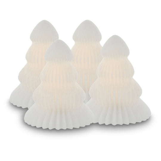 Sirius Claire LED mini juletræ 4 stk. 7 cm