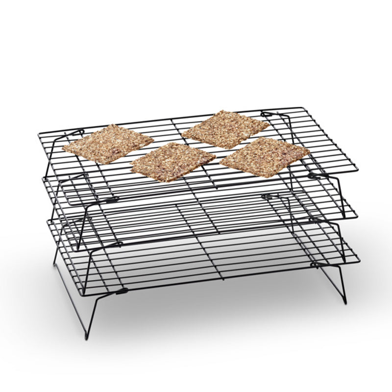 Royal Tre-Delt Afsætningsstativ/Rist Sort 41 x 25 Cm