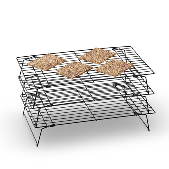 Royal Tre-Delt Afsætningsstativ/Rist Sort 41 x 25 Cm