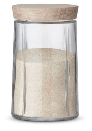 Rosendahl Opbevaringsglas 1,0 ltr. Med låg i eg