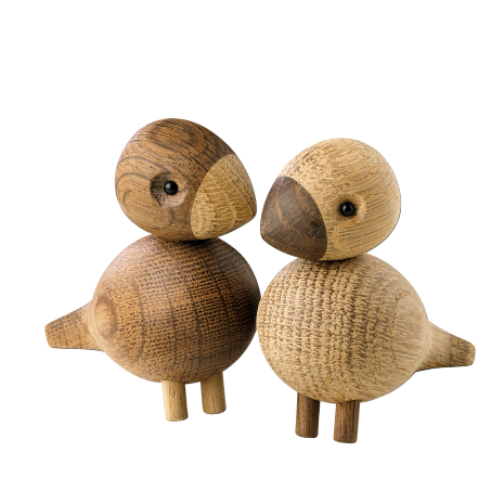 Kay Bojesen turtelduer 2 stk H8,8 cm