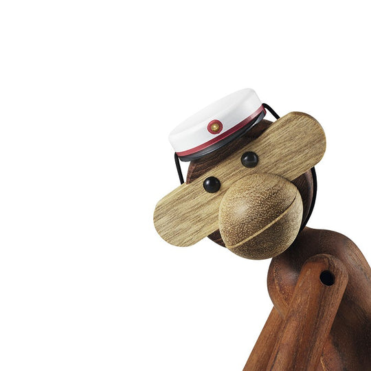 Kay Bojesen studenterhue rød til mellem abe