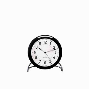 Arne Jacobsen bordur/vækkeur m. alarm - sort