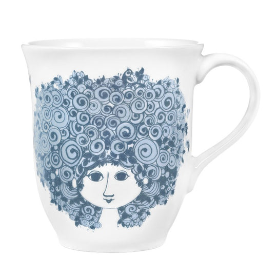 Bjørn Wiinblad krus rosalinda støvet - blå - 35 cl